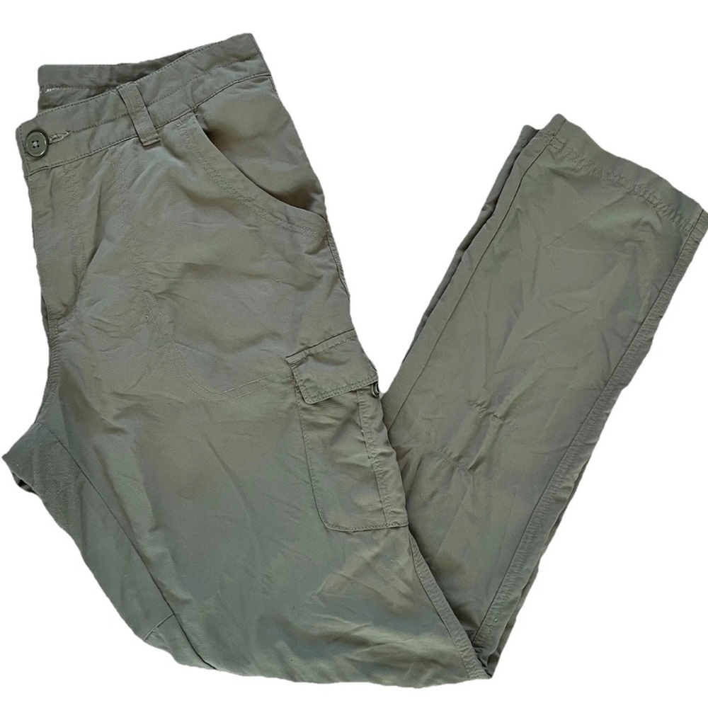 Columbia Omni Shield Pants Womens Size 10 Green Water Repellent Outdoor Hiking